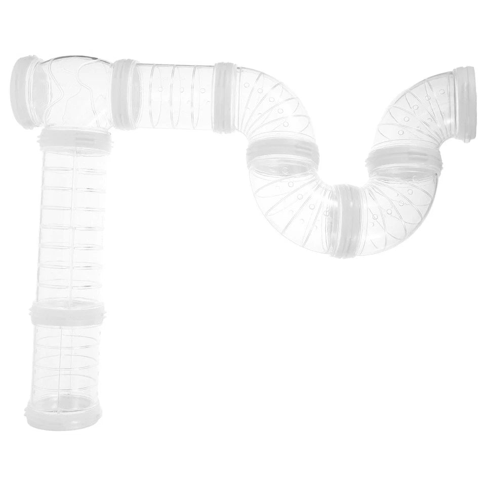 Small Pet Tunnel | Hamster Activity Toy | Expandable Tube | 9.43 x 2.16 x 2.16 Inches